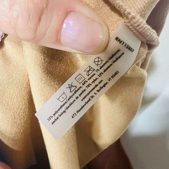 Commando Pink Faux Leather Jogger Pants Pockets Sz Medium - Picture 8 of 12